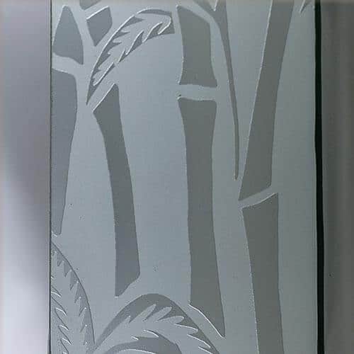 Frosted Bamboo Patterned Glass Economy Glass